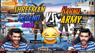 Shreeman Army Vs Karnu Army 😂🤣 Pubg Mobile