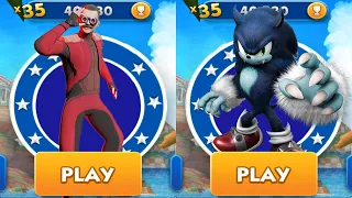 Sonic Dash - Dr. Robotnik vs Werehog vs All Bosses ZZazz and Eggman Mod All Characters Run Gameplay