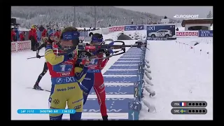 Julia Simon in EIGHTEEN seconds - 2022/23 Biathlon World Cup @ Hochfilzen, women's relay