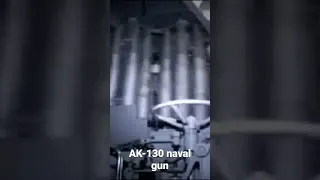 AK-130 Naval gun firing