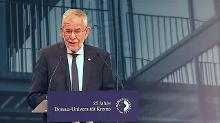 Festrede Bundespräsident Alexander Van der Bellen - 25 Jahre Donau-Universität Krems