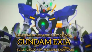 BUILD A BOAT GUNDAM EXIA SHOWCASE (custom)