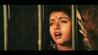 4K VIDEO SONG | Qaid Mein Hai Bulbul Movie | Bhagyashree Sad Song | 90s SuperHIT SONG