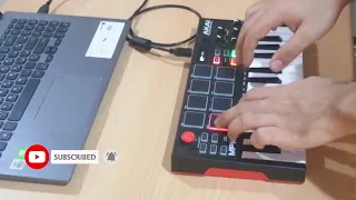 make gang trap beat with akai mpk mini play