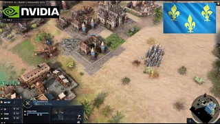 Age of Empires 4 - 1v1 French vs Mongols Fast Win | Multiplayer Gameplay