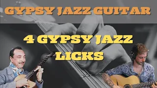 4 Gypsy jazz guitar licks (with tabs)