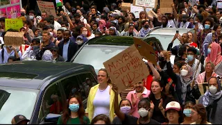 Pro-Palestinian Demonstrators Protest Near Met Gala