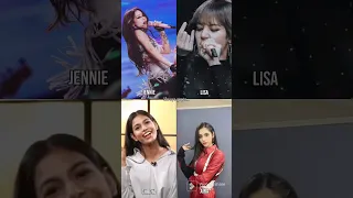 Shreya Aria and lisa rapping🤘jennie rap part in (BOOMBAYAH)🔥🥵#blackpink #jennie #lisa #shreya #aria