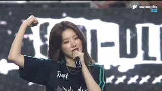 (G)I-DLE performing "TOMBOY" at Seoul World Cup Stadium