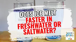 Does ice melt faster in salt water or freshwater?