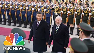 Brazil's Lula receives warm welcome from Xi in Beijing