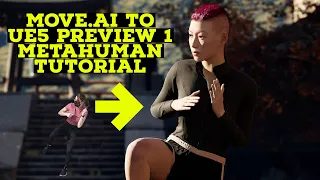 Move Ai to Unreal Engine 5 Preview 1 Metahuman Tutorial