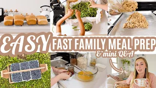 EASY BUDGET FRIENDLY WEEKLY MEAL PREP RECIPES | Mini Q&A | LARGE FAMILY MEALS FREEZER MEALS