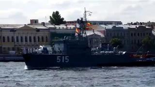 Репетиция парада ВМФ в Санкт-Петербурге 25 июля 2019 года