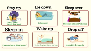 Phrasal verbs : sleep | Vocabulary in English  | 10+  Phrasal verbs of sleep