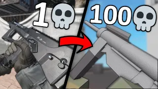 ROBLOX GUNS but every time i die THEY GET WORSE...