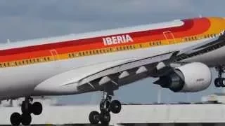 IBERIA a330 Close up Landing at Miami International,FL