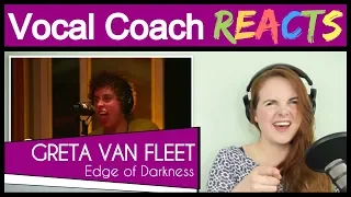 Vocal Coach reacts to Greta Van Fleet performing "Edge of Darkness" live (Josh Kiszka)