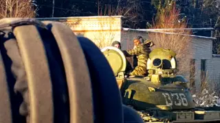 T-55 Tank Riding in Moscow