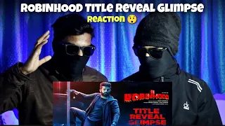 ROBINHOOD Title Reveal Glimpse | Nithiin | Venky Kudumula | Reaction 🔥