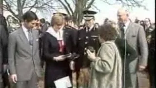 Princess Diana visits policemen