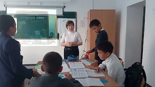 Урок русского языка и литературы 6 класс с казахским языком обучения.