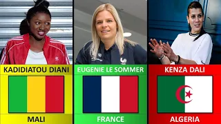 Pays d'origine les joueuses de l'equipe de France