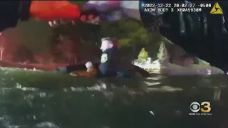 Bodycam footage shows police rescuing woman submerged in pond in Manheim Township