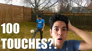 I learned to juggle a soccer ball 100 TIMES in a row in 24 hours