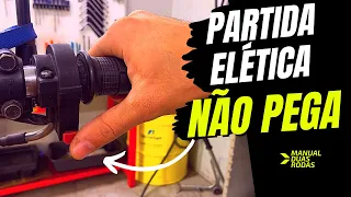 Moto partida elétrica não pega, o que pode ser??