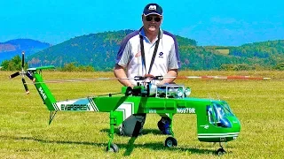 FANTASTIC SPECTACULAR !!! RC SIKORSKY S-64 SKYCRANE AIRCRANE ELECTRIC SCALE MODEL HELICOPTER FLIGHT