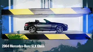 Crushing Mercedes-Benz SLK-Class 3rd Generation Model Toy Car 4k UHD Video