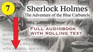 Sherlock Holmes - The Adventure of the Blue Carbuncle - full audiobook with rolling text - AC Doyle