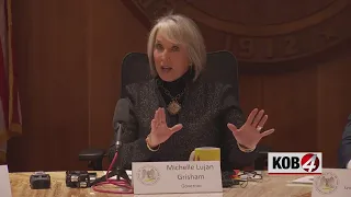 New Mexico governor holds news conference on public safety initiatives