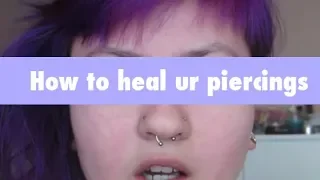 How to heal your piercings! (sea salt method for rook piercing, nostril and stretched ears!)