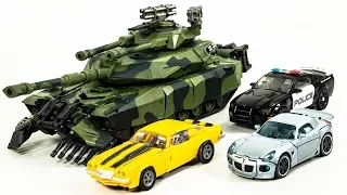 Transformers Movie Deluxe Jazz Bumblebee Barricade Leader Brawl Vehicle Tank Car Robot Toys