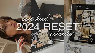 2024 RESET | MUJI HAUL, CALENDAR + JOURNAL/PLANNER DECO 𐙚₊˚⊹