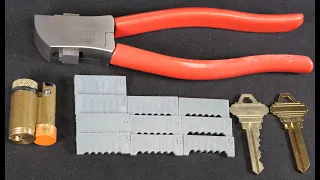 [L216] Cutting a key using Jon Lock's Lishi Key Cutter Guides