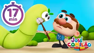 Desenho Infantil | A Historinha da Lagarta Gigante | 17 Minutos do José Comilão| Português