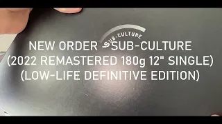 NEW ORDER - Sub-culture (2022 Remastered 180g 12" Single) (Low-life Definitive Edition)