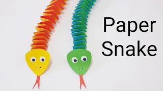 How to make 3D Moving paper snake, paper toys ,