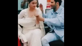 Varun Dhawan fixing Alia Bhatt's earrings| #varia adorable and cute moments together🥺🖤| Varia Goals