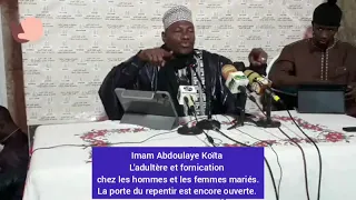Imam Abdoulaye Koïta : l'adultère et la fornication chez les hommes et les femmes mariés.