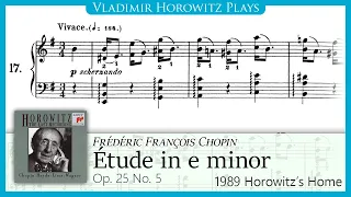 Chopin: Étude Op. 25 No. 5 [Horowitz 1989]