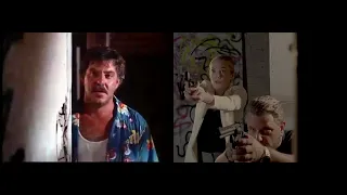 Side by Side of Miami Vice Out where the Busses Don't Run Fan Film vs Original