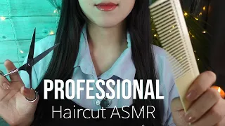 ASMR Professional Fast Haircut & Hair Styling ✂ No Talking (Personal Attention)