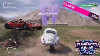 FH5 - I FOUND LEVEL 10 CAR DROP MERCEDES-AMG ONE, BEAT A CHEATER AND WON THE ELIMINATOR!!