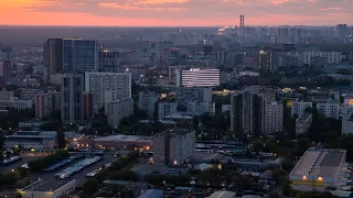 Встретили рассвет с крыши жилого комплекса "Савёловский Сити"