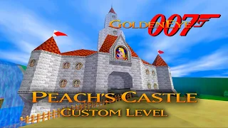 GoldenEye 007 N64 - Peach's Castle v2 - 00 Agent (Custom level)