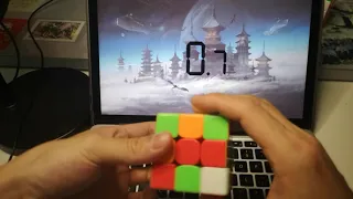 Rubik's cube solved in Slow Mo